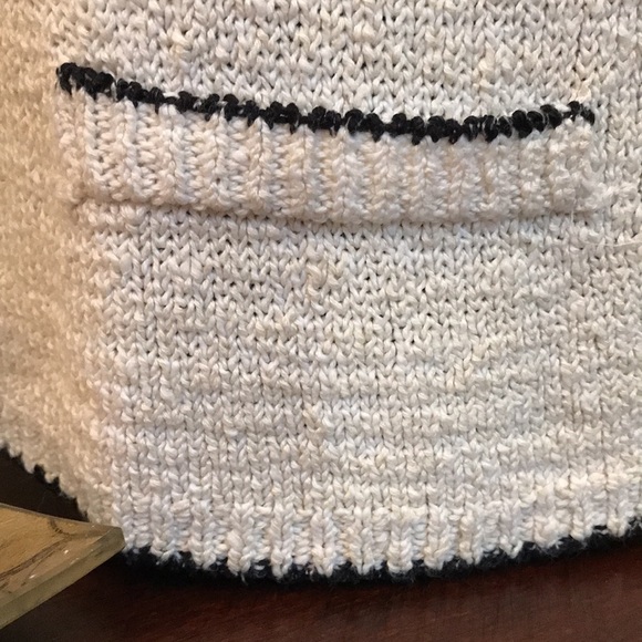 Vintage bebe Boatneck Button Down Sweater - Picture 2 of 9